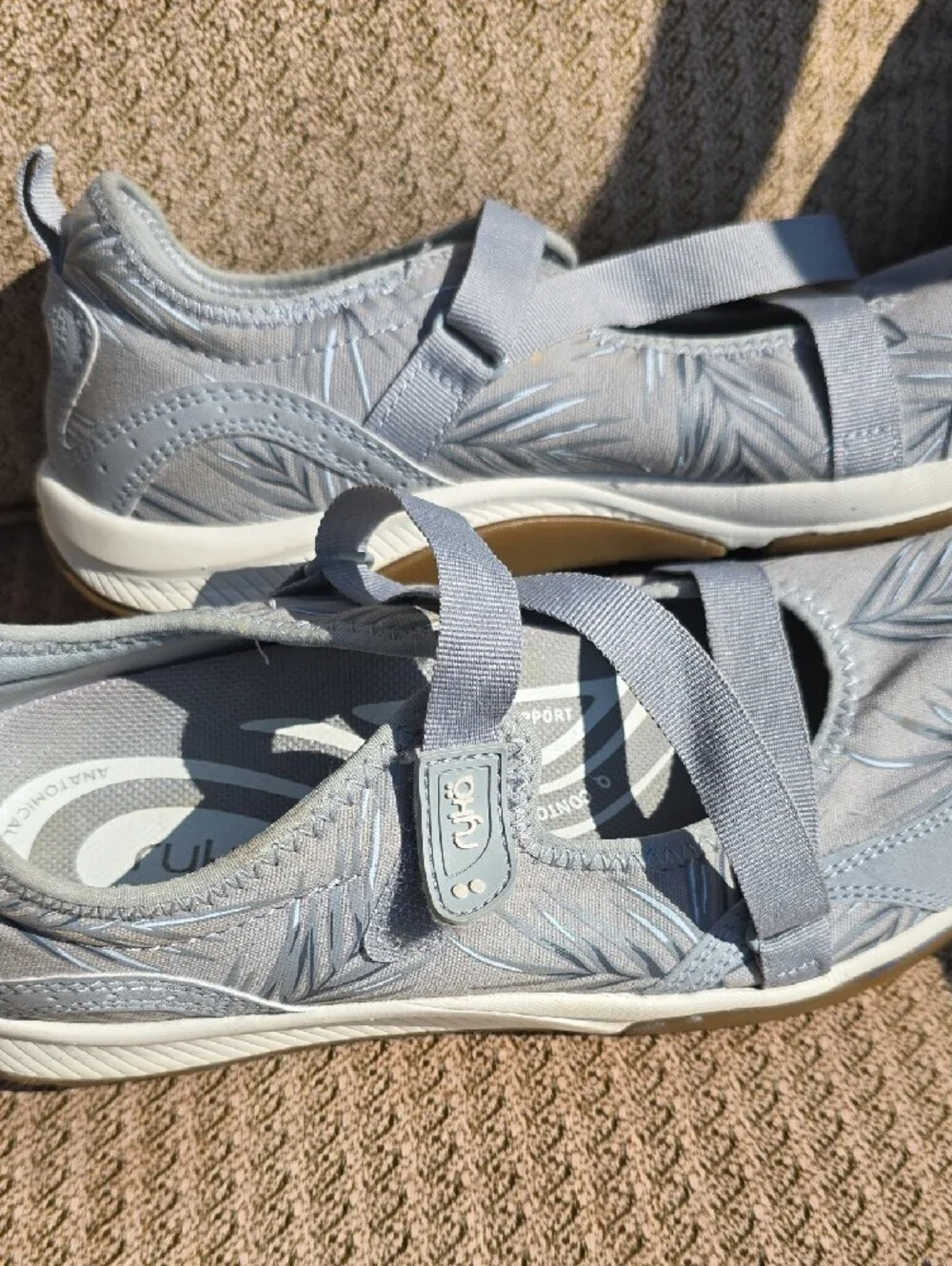 Ryka Women's Light Blue Slip-On Sport Mary Jane Sneakers